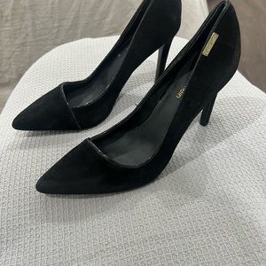 Calvin Klein Pointed Suede Heel